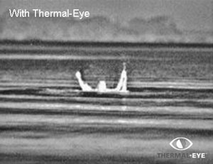 Снято с помощью тепловизора "Thermal-EYE 5000xp"