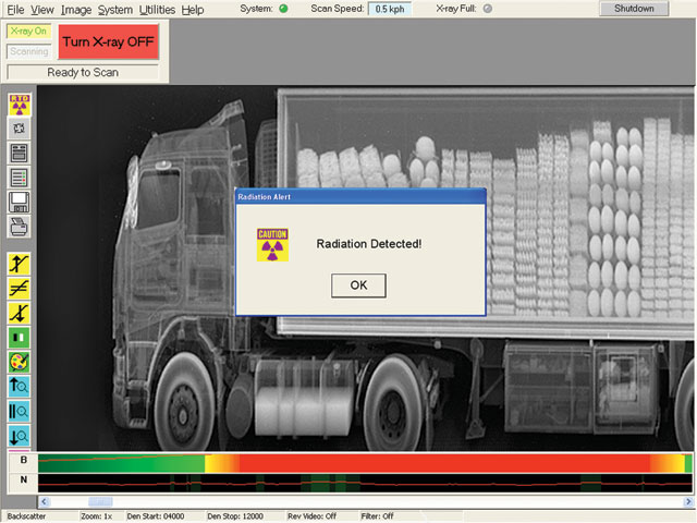 Z Backscatter X-ray with RTD alert